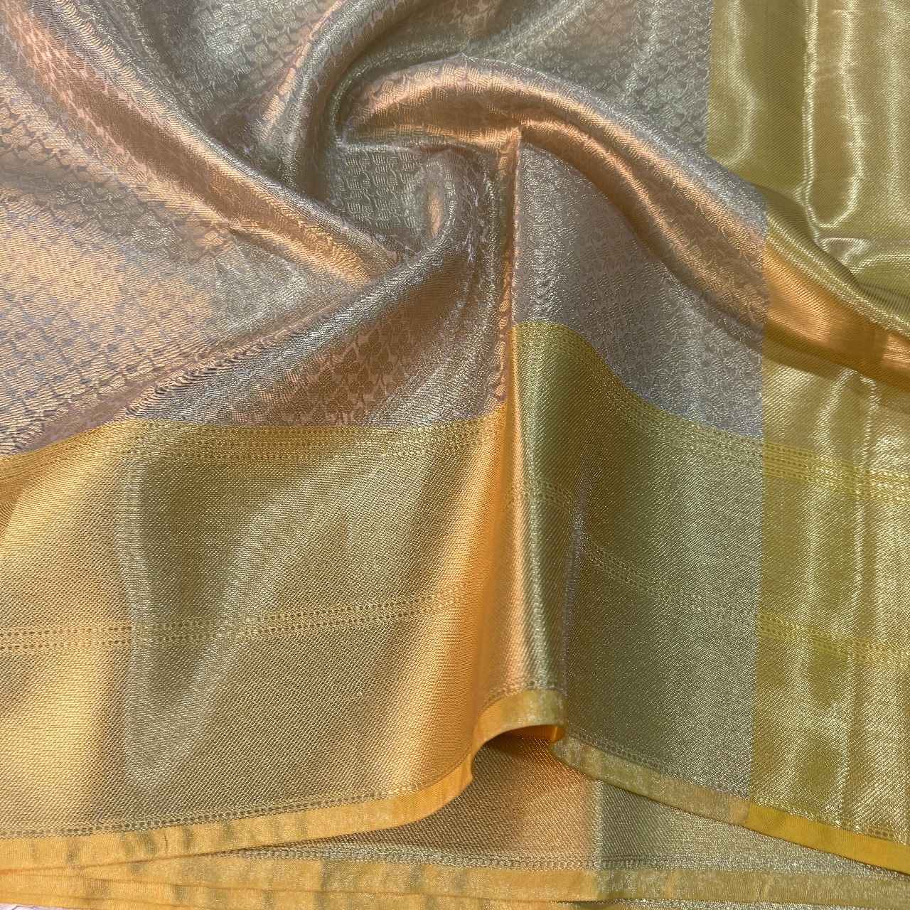 Janhvi Kapoor Inspired Soft Kanchipuram Tissue Silk - Image 4