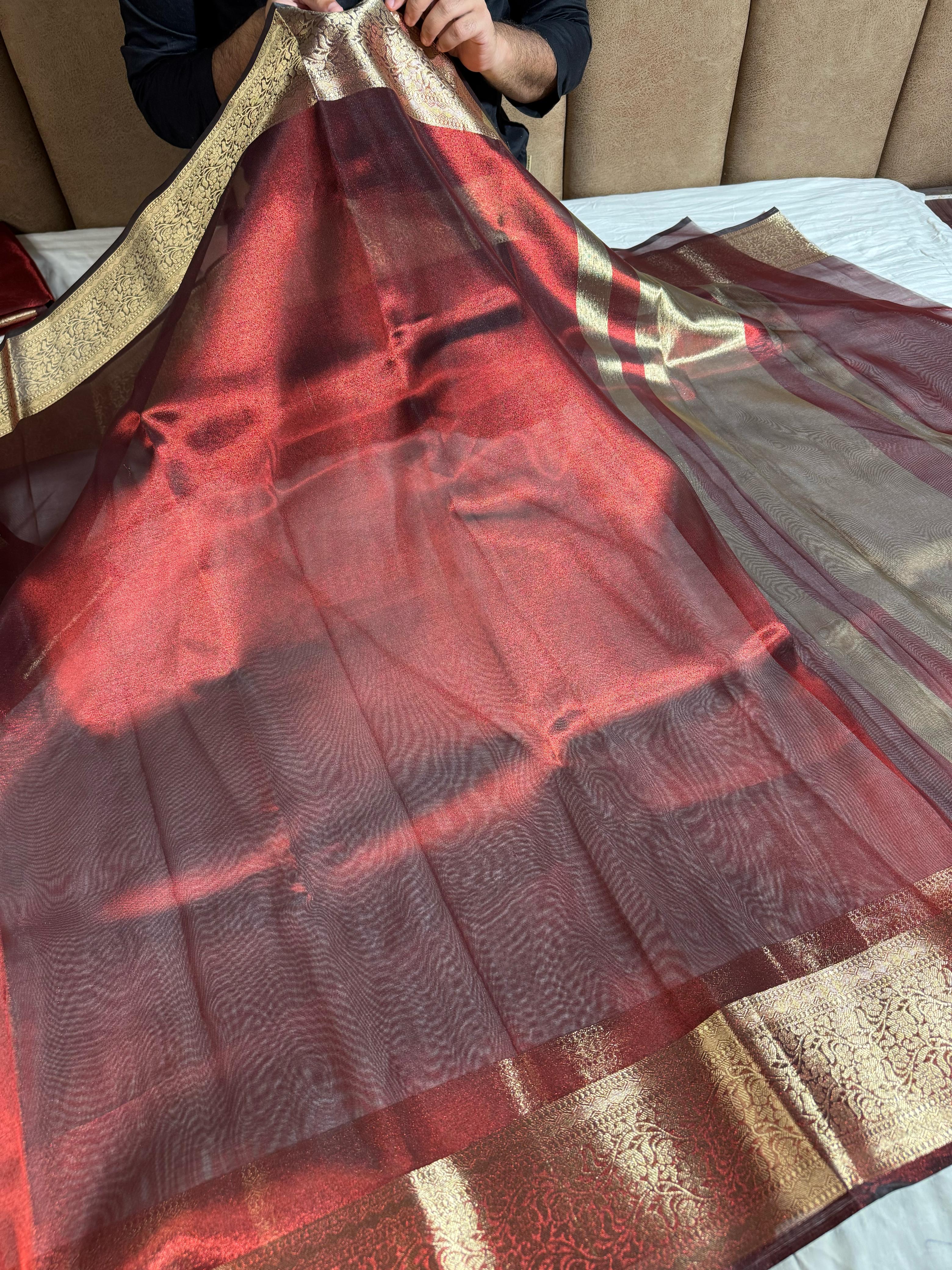 Premium Tissue Silk Saree - Image 3